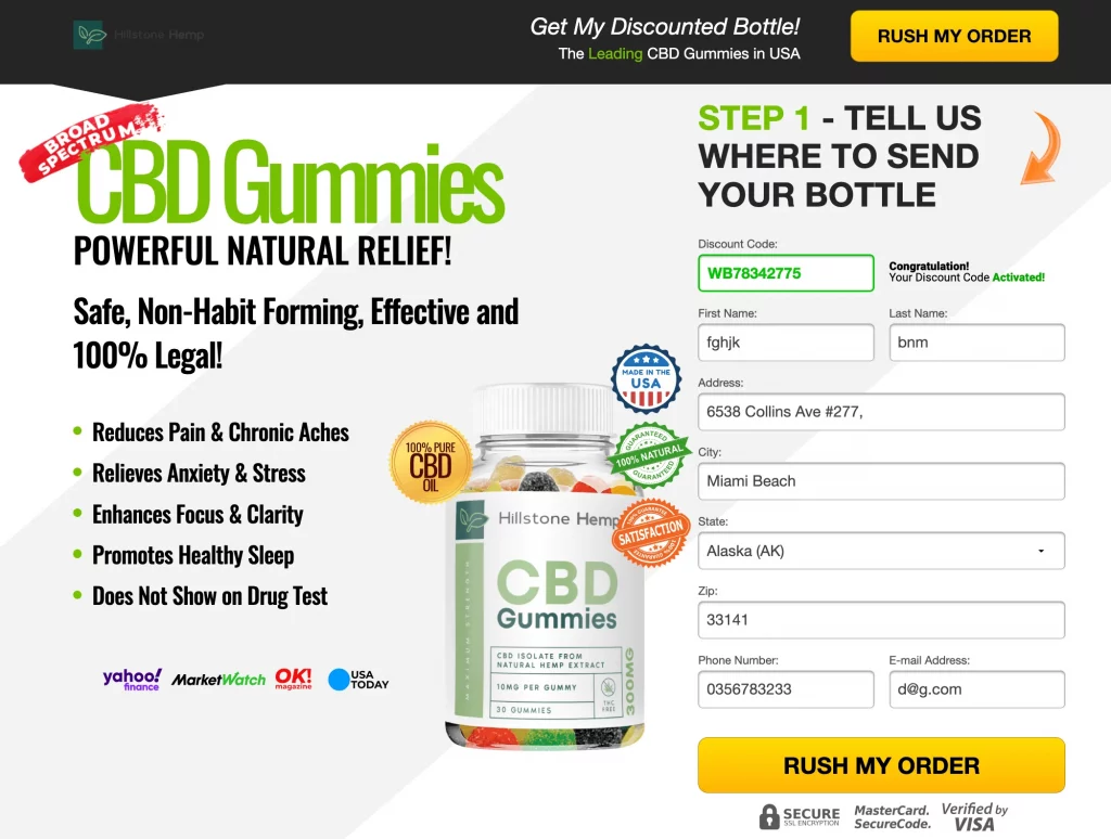 Hillstone Hemp CBD Gummies