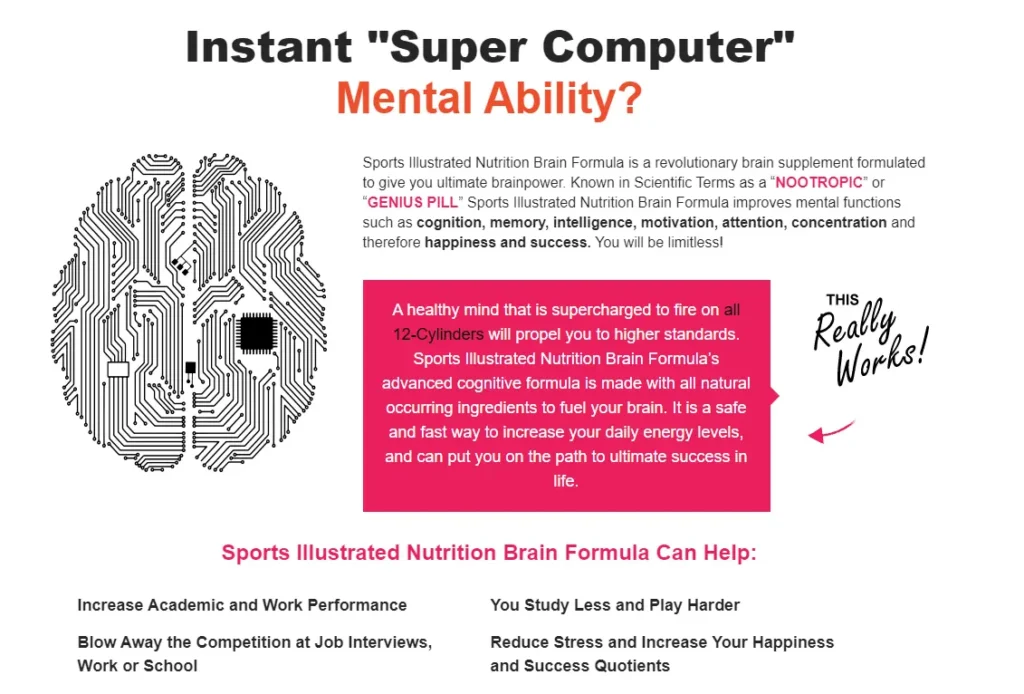 Sports Illustrated Brain Formula