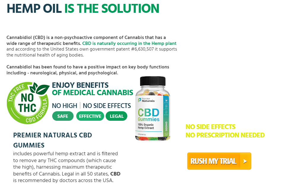 Premier Natural CBD Gummies