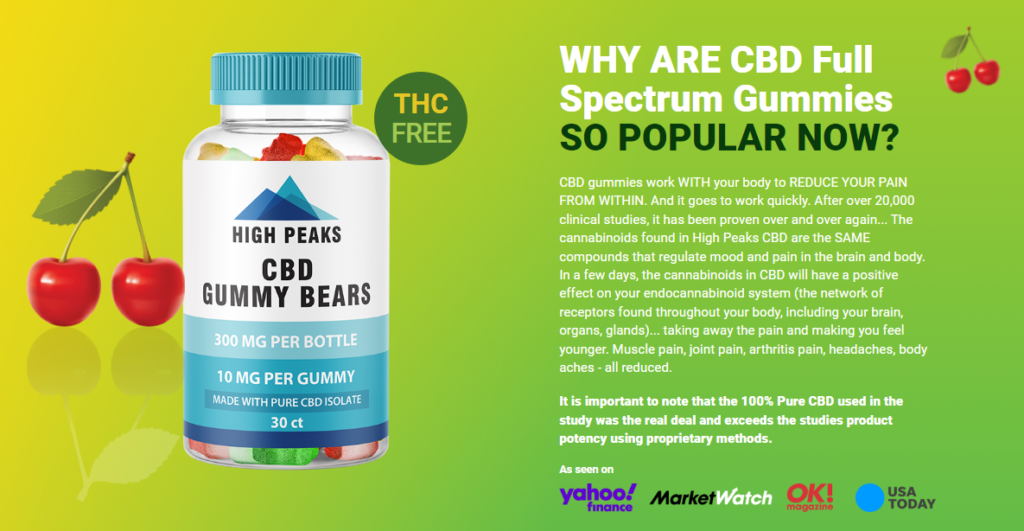 High Peaks CBD Gummy Bears